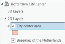 City center area selected