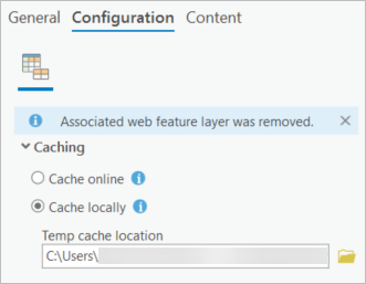 Choose Cache locally.