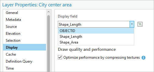 Change the display field.