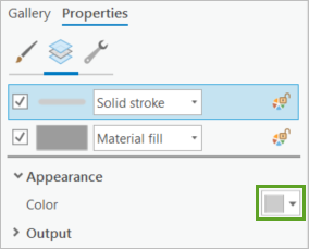 Choose the stroke appearance.