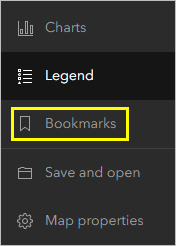 Bookmarks button