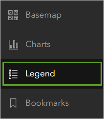 Legend on the Contents toolbar