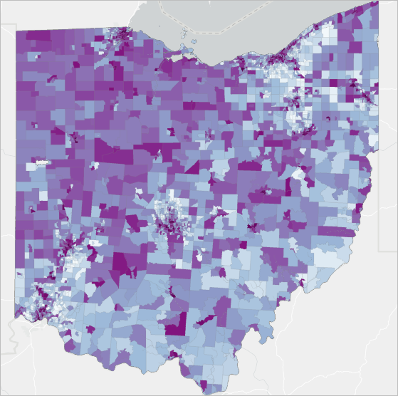 Resulting index map from combining subindices