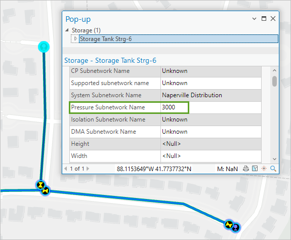 Pressure Subnetwork Name set to 3000