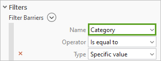 Category selected