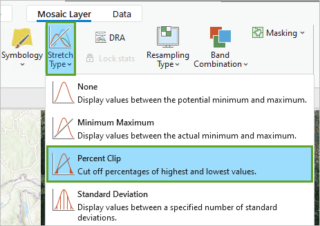 Percent Clip stretch type