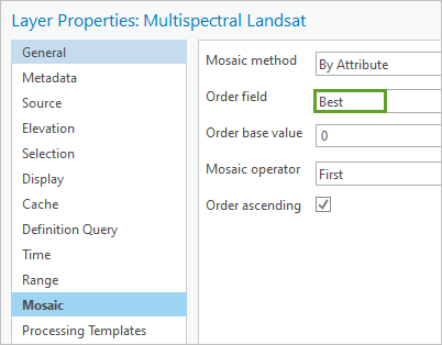 Order field set to Best