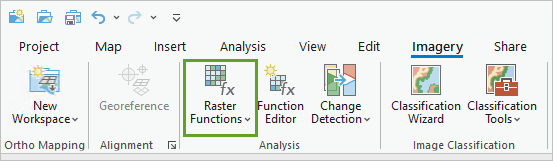 Raster Functions button