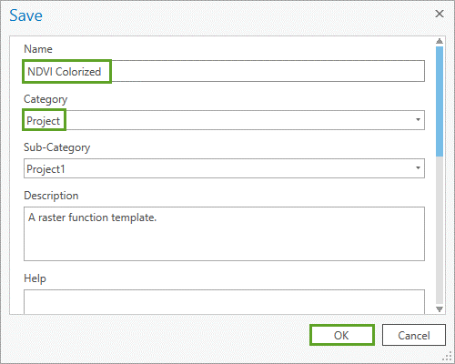 Set Raster Function parameters