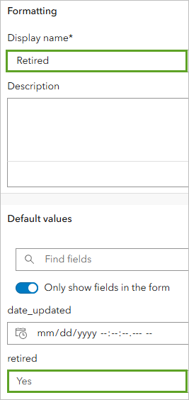 Retired template properties