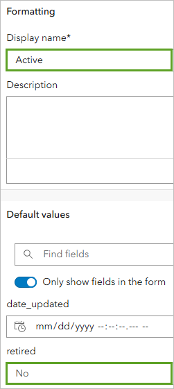 Active template properties
