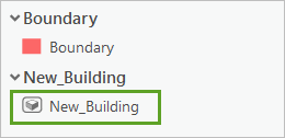 New Building in the Create Features pane