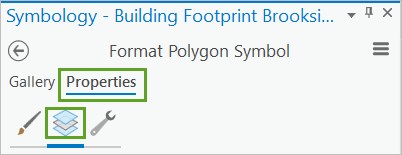 Properties and Layer tabs