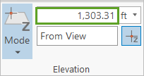 Elevation value in the Elevation group