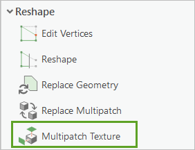 Multipatch Texture in the Modify Features pane