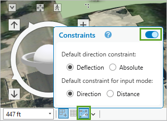 Ensure Dynamic constraints are On is activated.