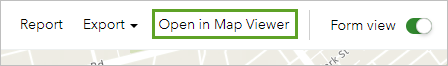Open in Map Viewer button