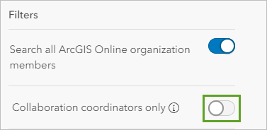 Disable Collaboration coordinators only option.