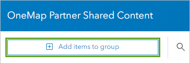 Add items to group button
