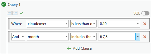 Query with two clauses