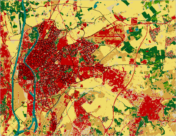 ESA WorldCover 2021 layer from the Living Atlas portal