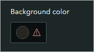 Background color with warning icon