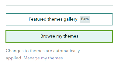 Browse my themes button
