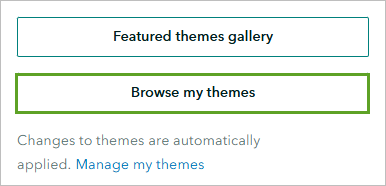 Browse my themes button