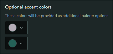 Optional accent colors