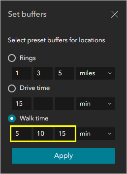 Walk-time ring buffers