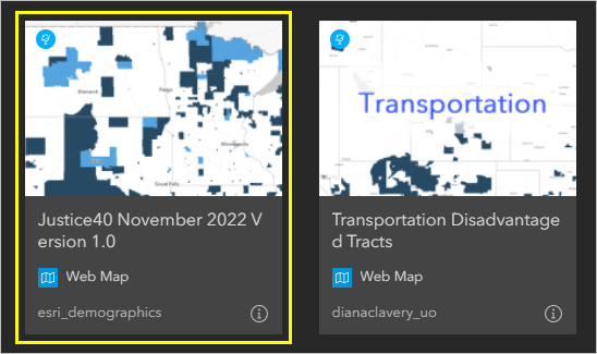 Justice40 November 2022 Version 1.0 web map