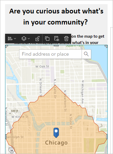 Select the map widget.