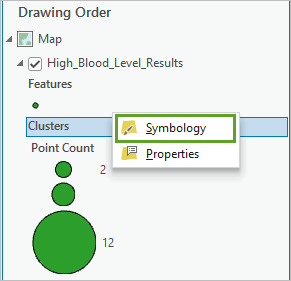 Symbology option under Clusters