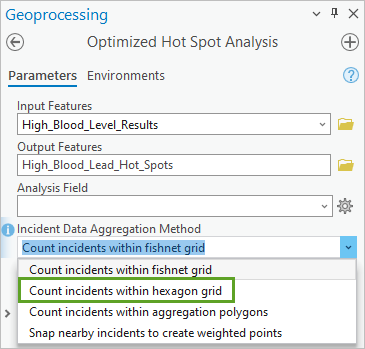 Count incidents within hexagon grid