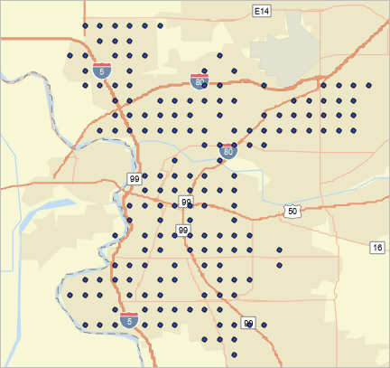 Rounded points locations