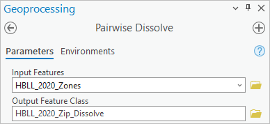 Pairwise Dissolve input and output feature classes