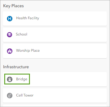 Bridge location type