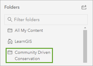 Community Driven Conservation folder