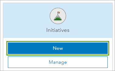 New button under Initiatives