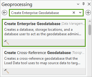 Search results for Create Enterprise Geodatabase