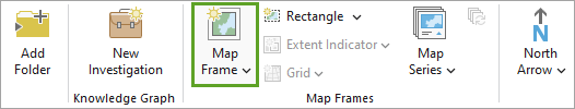 Map Frame button on the Insert tab of the ribbon