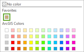 Gold color in the Favorites list in the color picker