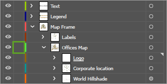 Toggles Lock button for the Map Frame layer