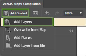 Add Layers in the Add Content menu