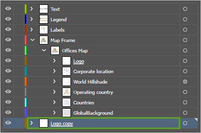 Logo copy layer at the bottom of the Layers panel