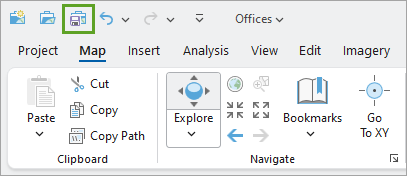 Save button on the Quick Access Toolbar