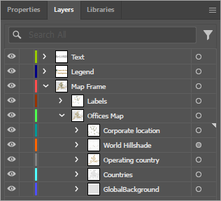 Layers panel with layers collapsed