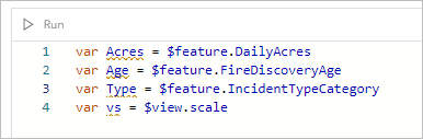 Expression with $view.scale