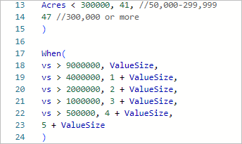 Completed When statement for changing scales