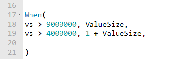 When statement for changing scales